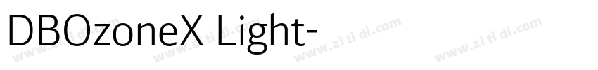 DBOzoneX Light字体转换